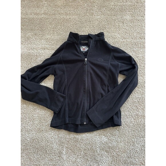 Harley-Davidson Tops - Harley Davison Fleece Zip Up Sweatshirt Size Medium